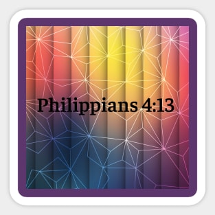 philippians 4:13 logo Sticker